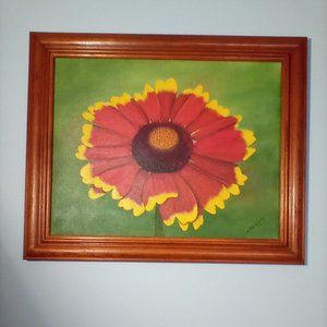 Painting SALE "Summer Sunshine" Original Flower Painting of Gaillardia